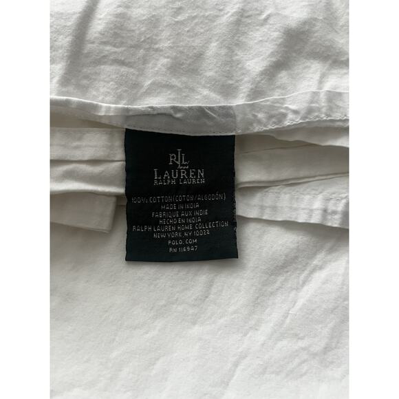 Vtg Ralph Lauren BRITTANY Lace Embroidered KING Flat Sheet & Fitted Sheet - Picture 2 of 11